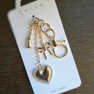 NEW Elegant Gold Tone Bag Charm